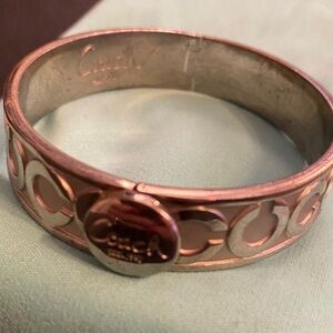 Coach C-Link Bangle Bracelet - Silver